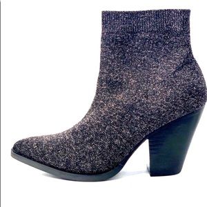 NIB Kalista Black/Silver ‘glitter’  bootie
